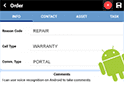 field service android voice recognition