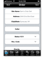 servicepro-mobile-iphone-work-order-thumb mobile-field-service-software-for-iphone-by-MSI-Data