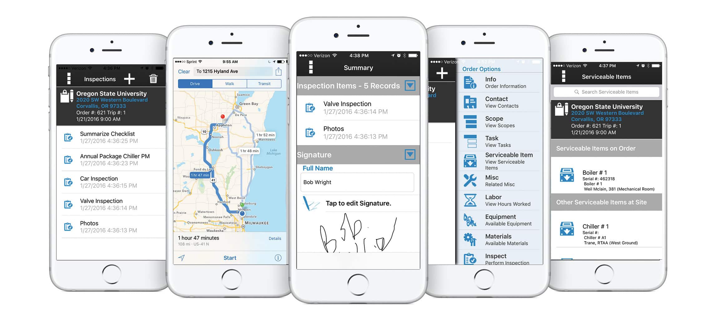 field service app caterpillar - mobile field service