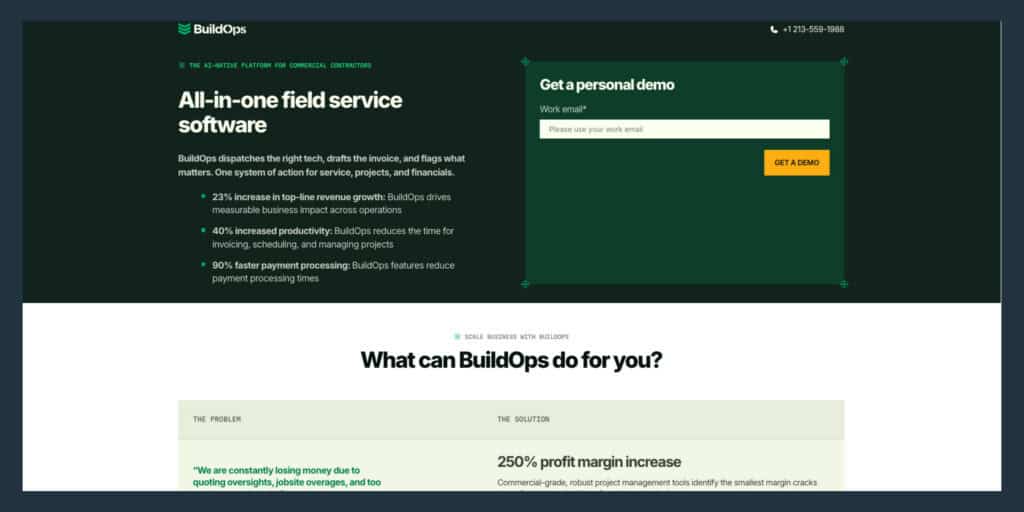 BuildOps field service solution 