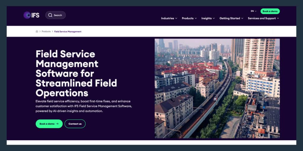 IFS field service management software