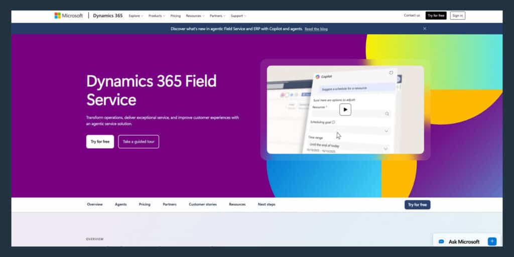 Microsoft Dynamics 365 Field Service