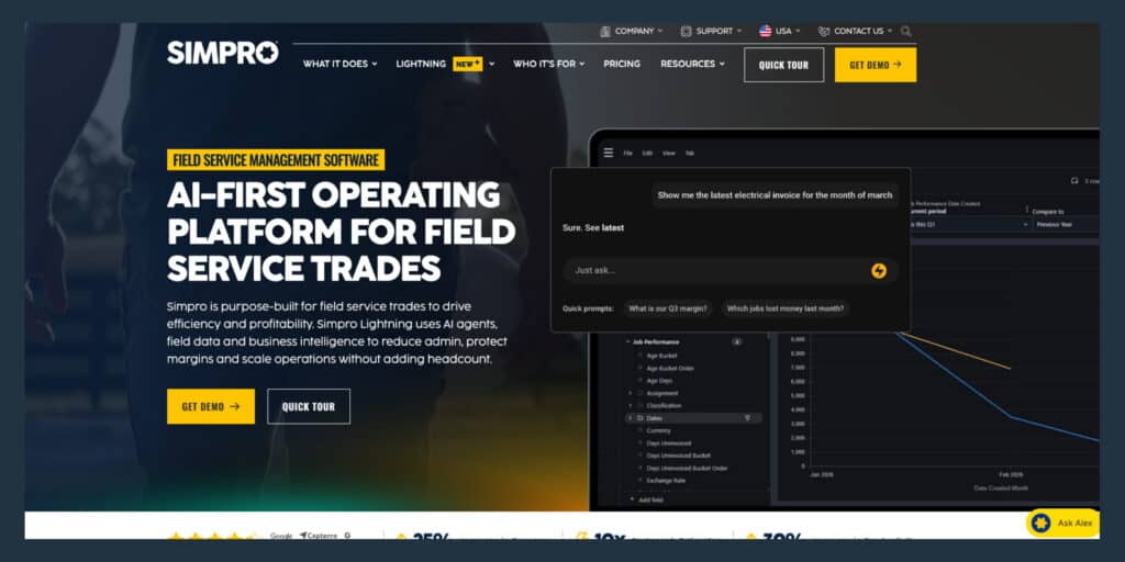 Simpro operating platform 