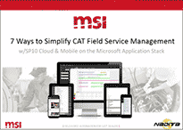 caterpillar service contract management