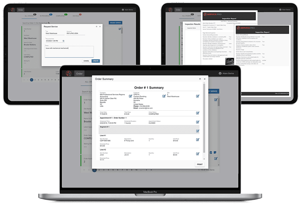 Advanced inspection reports with Service Pro Customer Portal