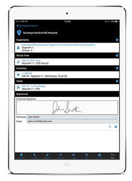 Mobile proof of service on iPad with Service Pro for NetSuite