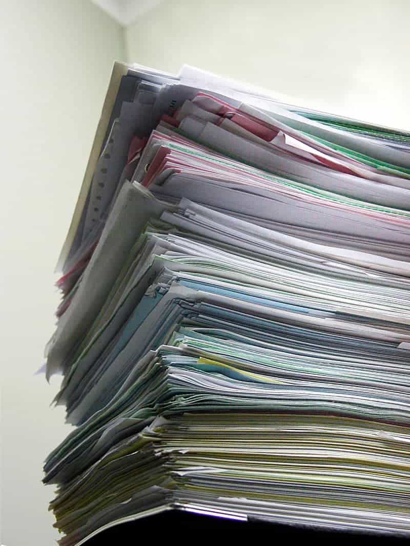 Stack of Paperwork