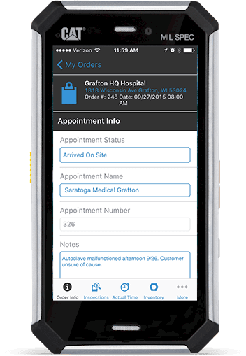 cat phones for mobile field service