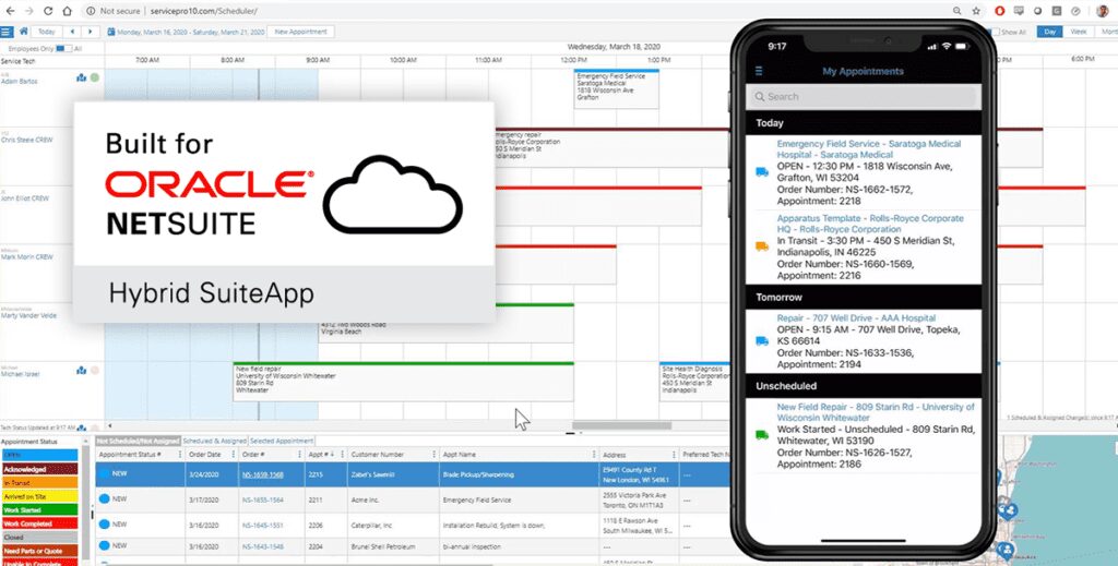 MSI's Service Pro for NetSuite - Field Service Management Hybrid SuiteApp Built for Oracle NetSuite
