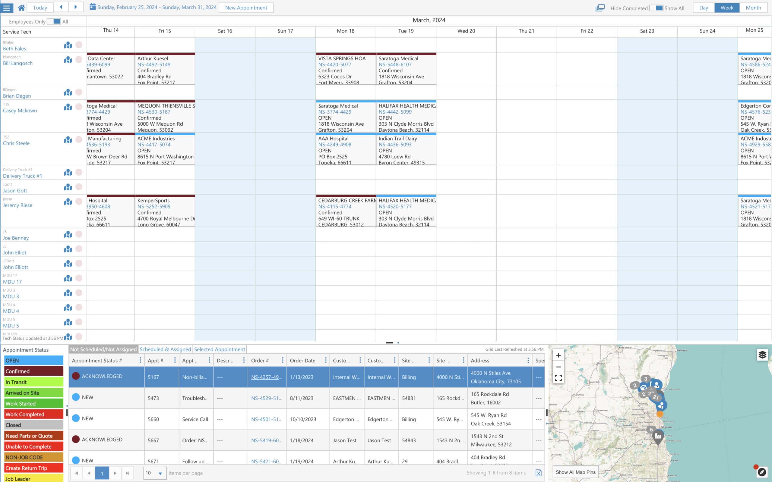 Scheduling Board Operations