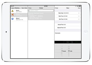 ipad mobile field service app hours