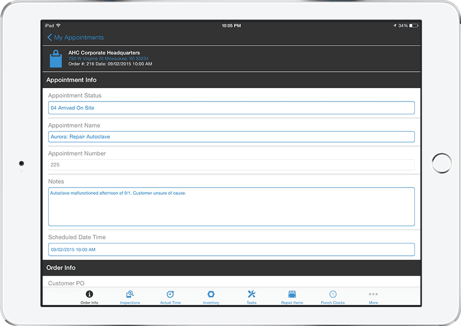 work order management app